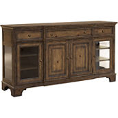 Pulaski Furniture Revival Row 3-Drawer Buffet with Cabinet Doors