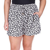Michael Kors Plus Size Shadow Fleur Camp Shorts