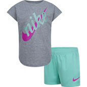 Nike Little Girls Script Futura Tee and Shorts 2 pc. Set