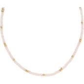 Kendra Scott Deliah Strand Necklace in Gold Rose Quartz