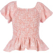 Speechless Girls Floral Smocked Top
