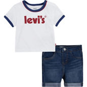 Levi's Baby Boys Ringer Tee and Shorts 2 pc. set
