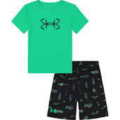 Under Armour Toddler Boys Hook Logo Lures Tee and Shorts 2 pc. Set