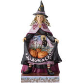 Jim Shore Witch with Pumpkins  in Skirt Figurine