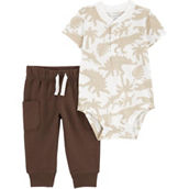 Carter's Baby Boys Dinosaur Bodysuit and Pants 2 pc. Set
