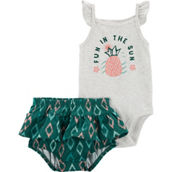 Carter's Baby Girls Pineapple Bodysuit and Diaper Cover 2 pc. Set