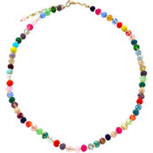Panacea Multi Colored Crystal Short Necklace