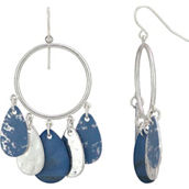 Carol Dauplaise Blue Shells Earrings