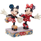 Jim Shore Disney Mickey and Minnie Roller Skating Figurine
