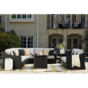 Signature Design by Ashley Beachcroft 5 pc. Outdoor Sectional with Firepit Table