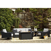 Signature Design by Ashley Beachcroft 5 pc. Outdoor Set including Firepit Table