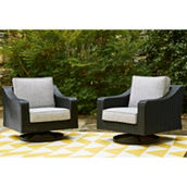 Signature Design by Ashley Beachcroft Outdoor Swivel Chairs 2 pk.