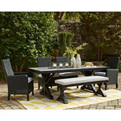 Signature Design by Ashley Beachcroft 6 pc. Outdoor Dining Set with Bench