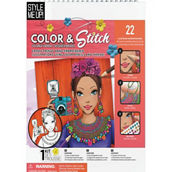 SpiceBox Style Me Up: Color and Stitch Art Kit