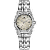 Citizen Women's Eco-Drive Classic Corso Silvertone Bracelet Watch EW2710-51X