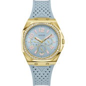 Guess Women's Blue Goldtone Multifunction Watch GW0694L1