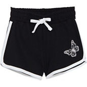 Pony Tails  Little Girls Contrast Dolphin Shorts with Butterfly