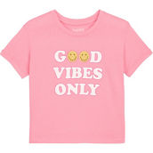 Pony Tails Girls Good Vibes Only Cotton Tee