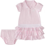 adidas Baby Girls Ruffle Polo Dress 2 pc. Set
