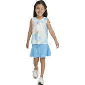 adidas Toddler Girls Allover Print Waist Tank and 3 Stripe Skort 2 pc. Set