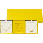 Kendra Scott Elisa Gold Pendant Necklace in Ivory Mother Of Pearl 2 pc. Gift Set
