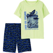 Carter's Little Boys Shark Loose Fit 2 pc. Pajama Set