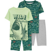 Carter's Little Boys Shark Print 4 pc. Pajama Set