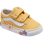 Vans Toddler Girls Old Skool V Flower Yellow Sneakers