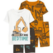 Carter's Baby Boys Construction 4 pc. Pajama Set