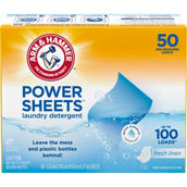 Arm & Hammer Power Sheets Laundry Detergent, 50 ct.