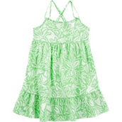 Carter's Toddler Girls Green Floral Gauze Dress