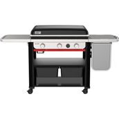 Weber Slate 30 in. Rust-Resistant Griddle with Extendable Side Table