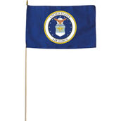 Valley Forge Flag 12 in. x18 in. US Air Force Polycotton Military Stickflag
