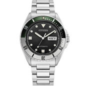 Citizen Automatic Men's Sport Luxury Black Dial Stainless Steel Bracelet NH7531-50E