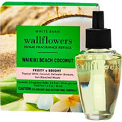 Bath & Body Works Wakiki Beach Coconut Wallflowers Fragrance Refill 2 pk.