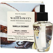 Bath & Body Works Vanilla Coconut Wallflowers Fragrance Refill 2 pk.