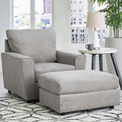 Signature Design by Ashley Stairatt Ottoman and Chair