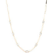 Lauren Ralph Lauren Goldtone Crystal 16 in. Stone Station Collar Necklace