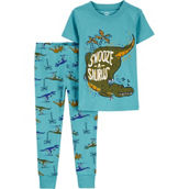 Carter's Toddler Boys Dinosaur 100% Cotton Snug Fit 2 pc. Pajama Set