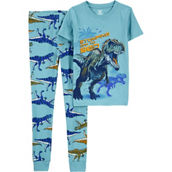 Carter's Little Boys Dinosaur 100% Cotton Snug Fit 2 pc. Pajama Set