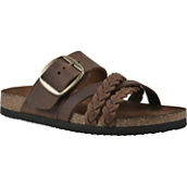 White Mountain Healing Leather Footbed Sandals