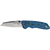 Hogue Deka Manual Folding Knife, Wharncliffe Point, SS/Blue G10