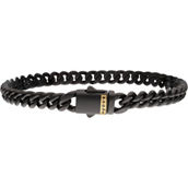 Black Sapphire Chain Link Bracelet 8.5 in.