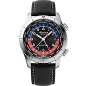 Alpina Men's Silvertone Quartz Startimer Black Dial 41mm Watch AL-255BRB4S26