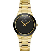Bulova Women's Quartz Modern Millennia Goldtone Bracelet Watch 97L175