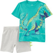 Carter's Baby Boys Dinosaur Tee and Shorts 2 pc. Set