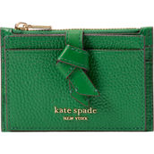 Kate Spade Knott Pebbled Leather Zip Card Holder