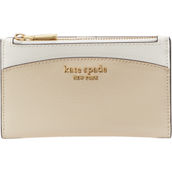 Kate Spade Morgan Colorblocked Saffiano Leather Small Slim Bifold Wallet