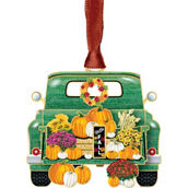 ChemArt Truck with Pumpkins Ornament