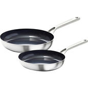 OXO Mira 3-Ply Stainless Steel Non-Stick Frying Pan Set